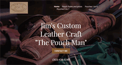 Desktop Screenshot of jimscustomleathercraft.com